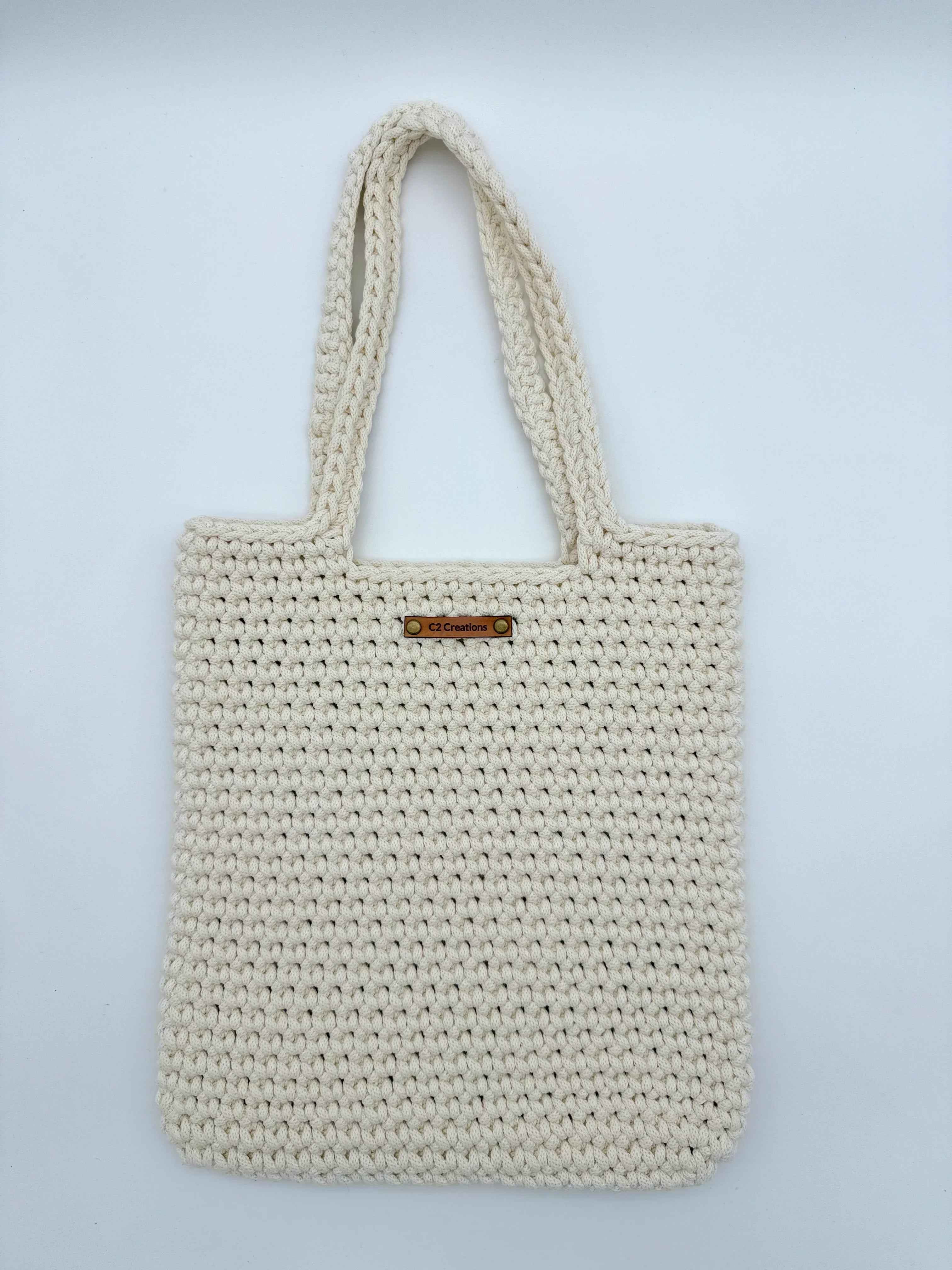 Large Handmade Crochet Tote