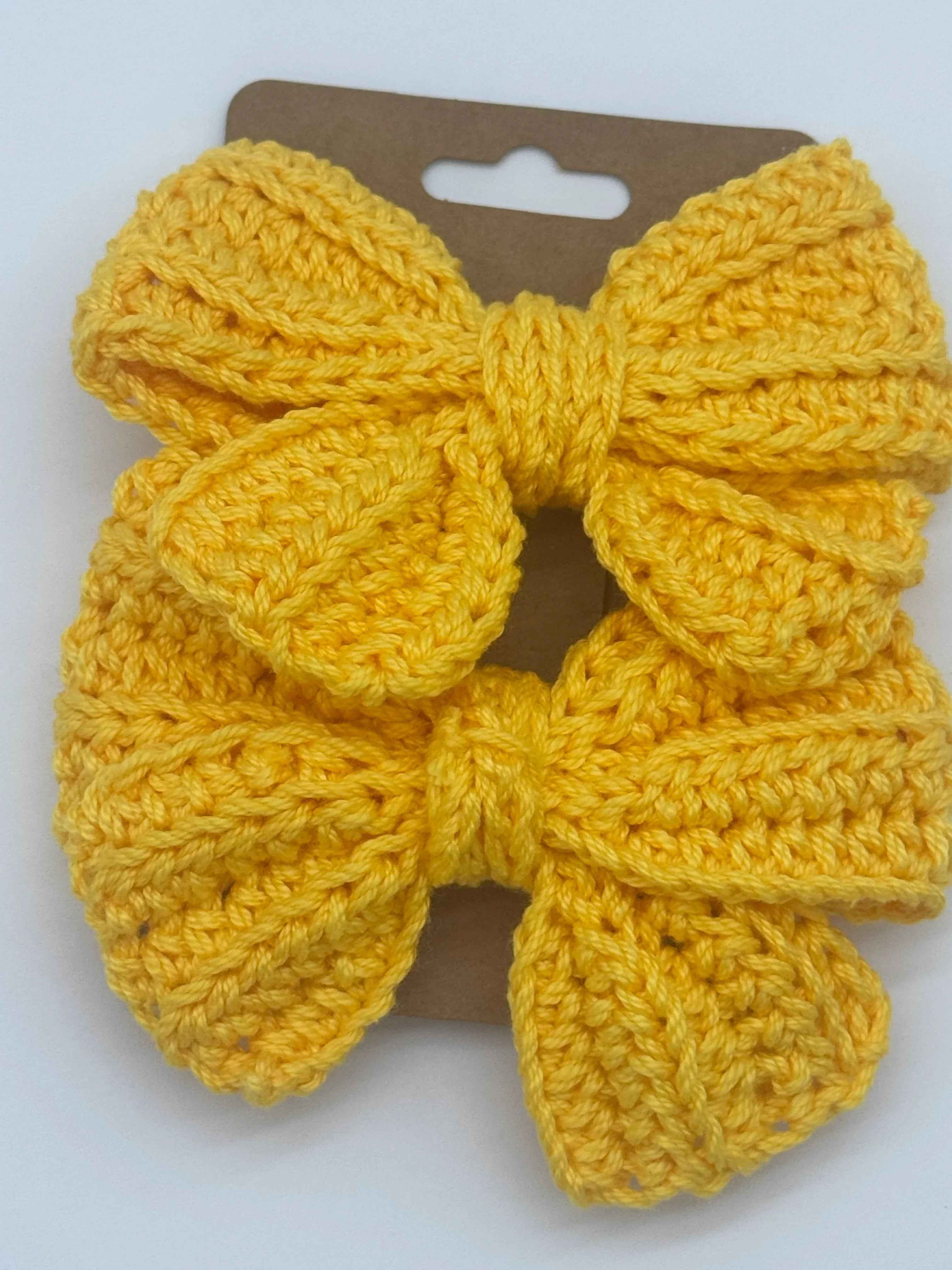 Handcrafted Crochet Bow | Unique Hair Accessories