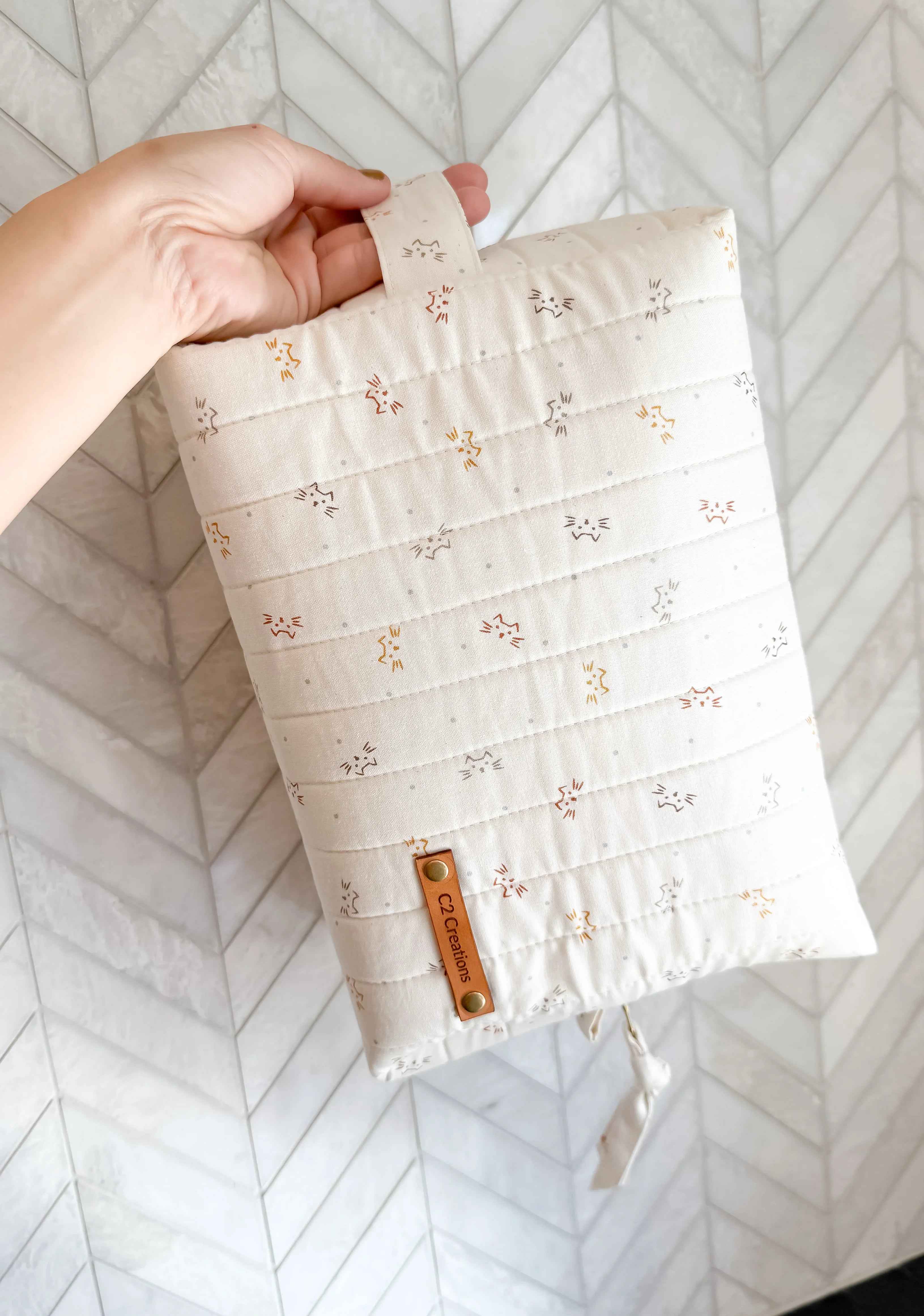 Handmade Cat Makeup Bag - Adorable Boxy Toiletry Bags