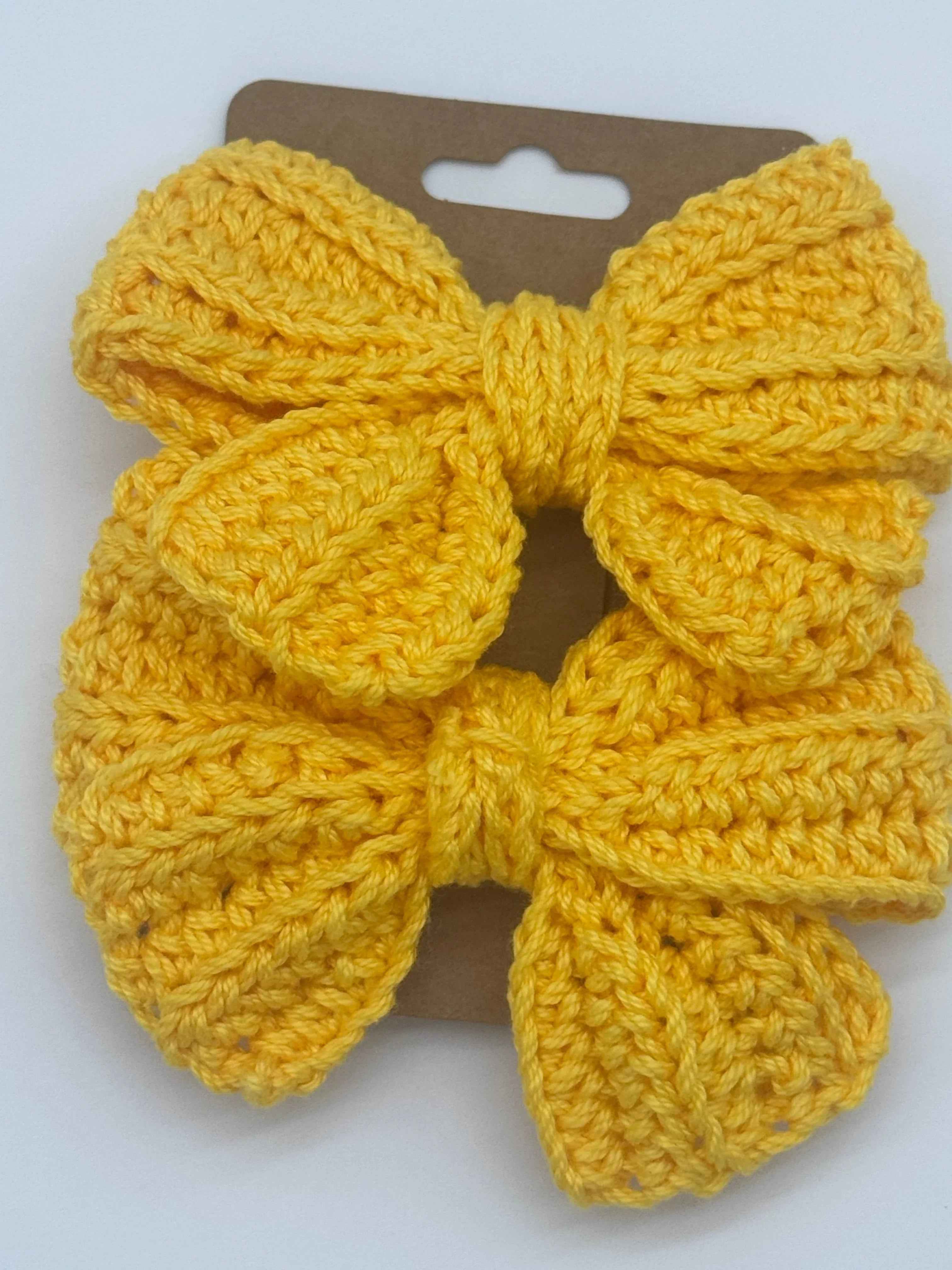 Handcrafted Crochet Bow | Unique Hair Accessories