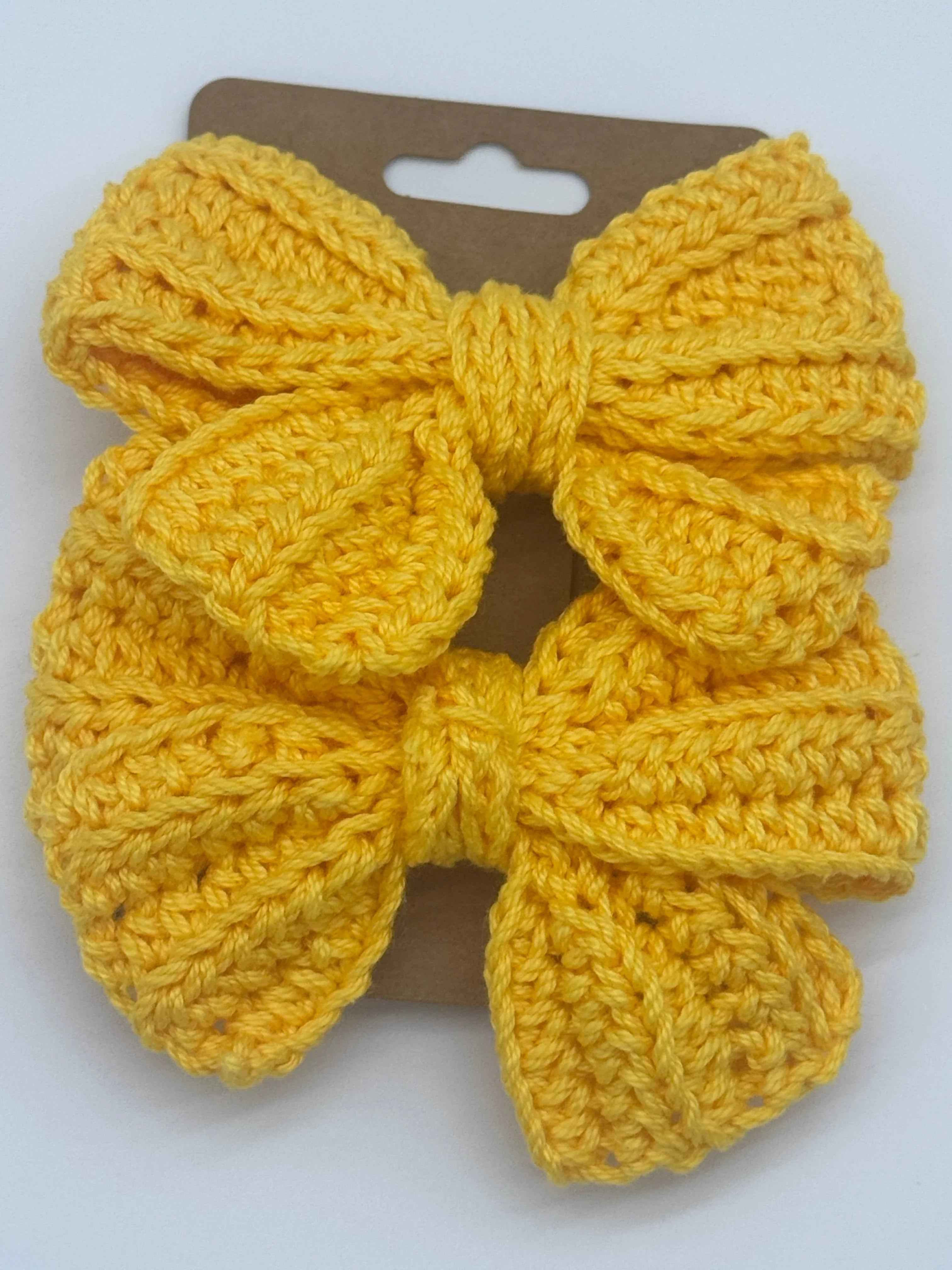 Handcrafted Crochet Bow | Unique Hair Accessories